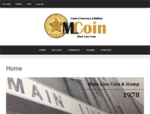 Tablet Screenshot of mainlinecoinandstamp.com